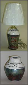 Two raku pieces